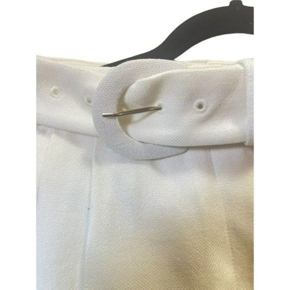 EXPRESS Light Beiges Women’s Pants Ankle Super HighRise Belted Size 4 NWT - Picture 7 of 16